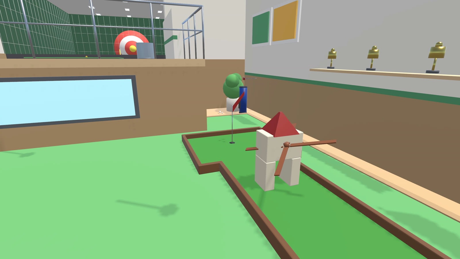 The golf lounge